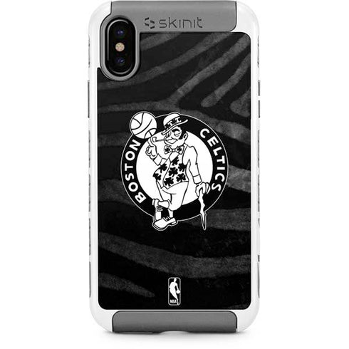 NBA Boston Celtics Black Animal Print iPhone Cases